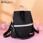 Женские рюкзаки из ткани Оксфорд контрастных цветов, сумка через плечо, Повседневная Женская дорожная сумка с защитой от кражи, вместительная сумка, рюкзак