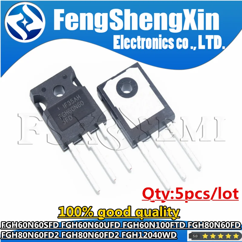 5 шт. FGH60N60SFD FGH60N60UFD FGH60N100FTD FGH80N60FD FGH80N60FD2 FGH12040WD TO247 чипы