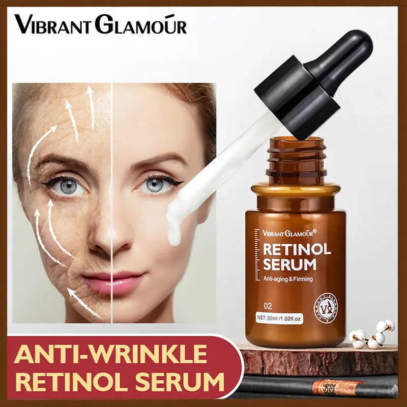 

VIBRANT GLAMOUR 2.5% Retinol Face Serum Firming Wrinkles Fine Lines Anti-wrinkle Anti-aging Arbutin Whitening Facial Skin Care