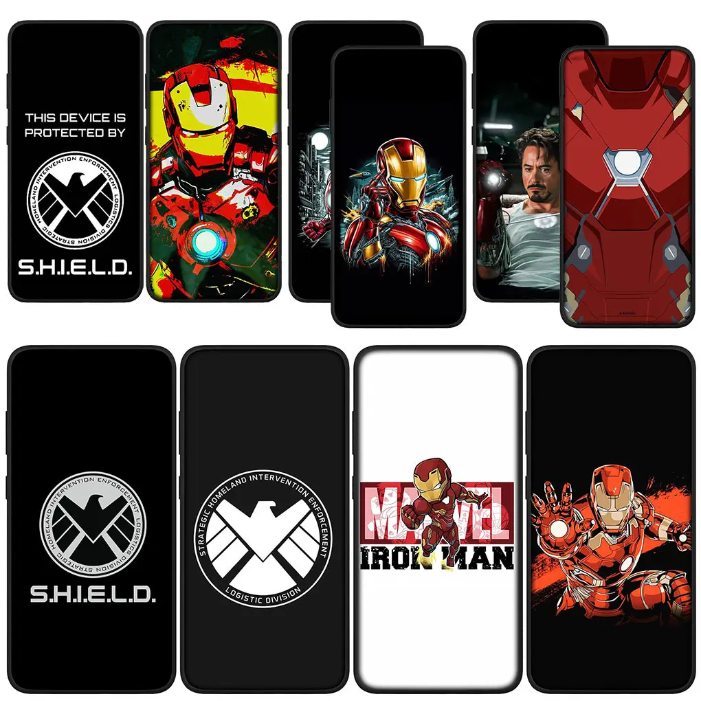 Ironman Marvel Iron Man Agents of SHIELD Phone Case for Xiaomi Poco C65 X6 X3 NFC GT M6 M4 M5 C40 F3 F6 F5 Pro Redmi 13C 12C 14C