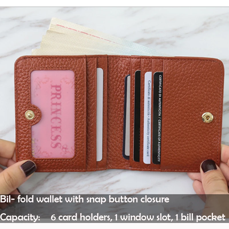 2022 new Ladies Slim Card Holders Wallets Genuine Cow Leather Contrast Stitching Utra Thin Women Short Purse Credit Card Holders