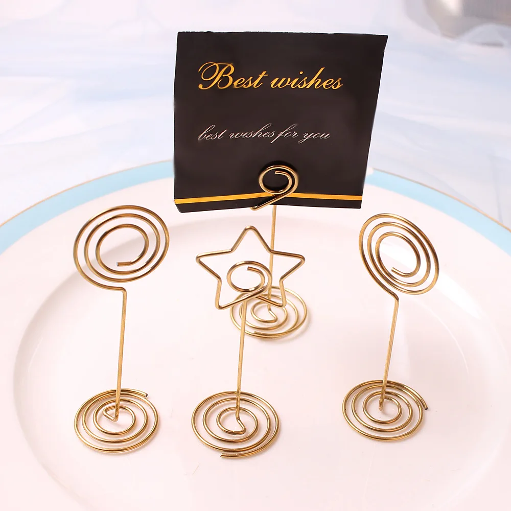 

Визитница из нержавеющей стали, Держатель сиденья, маркировочная карта для свадебного банкета, держатель весенней карты с пентаграммой