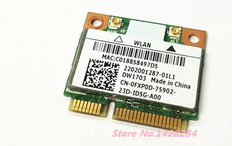 

Wireless Card For DELL 2421 3421 5421 3437 5437 5435 DW1703 AR5B225 WIFI Bluetooth 4.0 Half MINI PCI-E 300Mbps