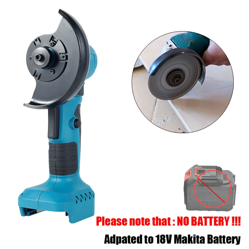 8500RPM Mini Electric Angle Grinder 300W Cordless Polishing Grinding 180° Rotation Polishing Machine for 18V Makita Battery