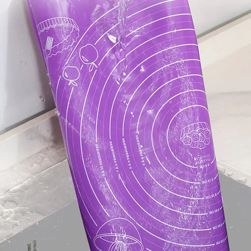 Антипригарный силиконовый коврик для выпечки замешивания теста пиццы легко