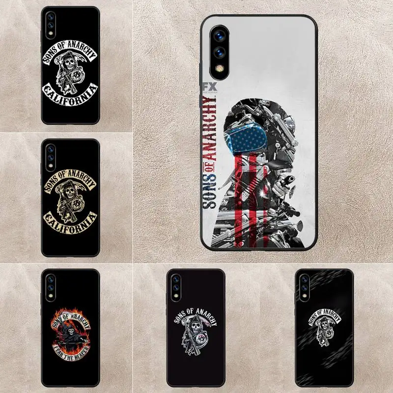 

Sons Of Anarchy USA TV Painted Phone Case For Huawei G7 G8 P7 P8 P9 P10 P20 P30 Lite Mini Pro P Smart Plus Cove Fundas