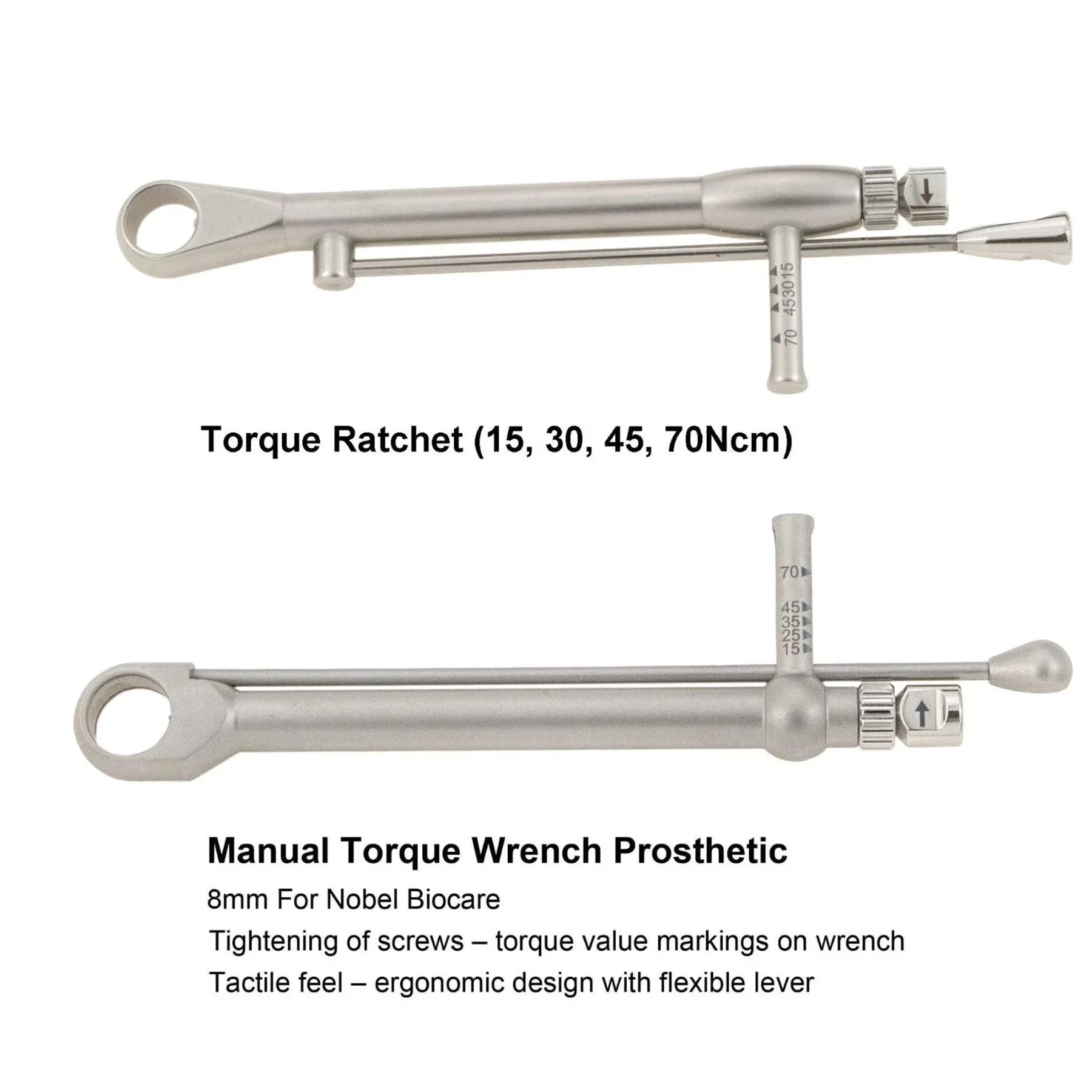 Совместимый Nobel 8 мм 15-70Ncm стоматологический ручной имплантат протез