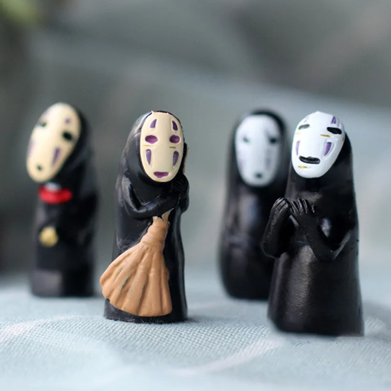 

Fashion New Spirited Away No Face Man Vinyl Action Figure Miyazaki Hayao Anime Kaonashi Model 4cm Decoration Doll Kids Toys
