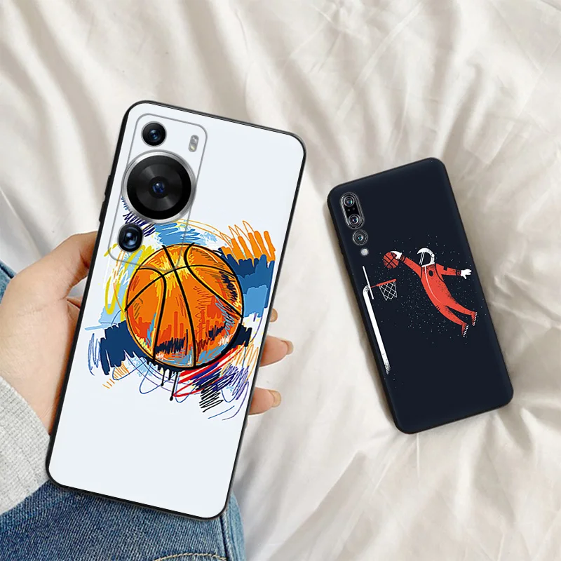 Силиконовый черный чехол для телефона Motorola G200 5G G30 G31 One Fusion астронавт Баскетбол