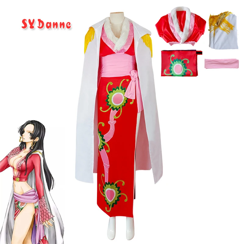 

Boa Hancock cosplay costume Halloween costumes for women adult Cheongsam uniform