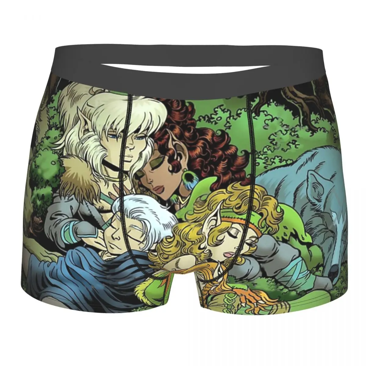 

Elfquest True Peace II Underpants Breathbale Panties Male Underwear Print Shorts Boxer Briefs