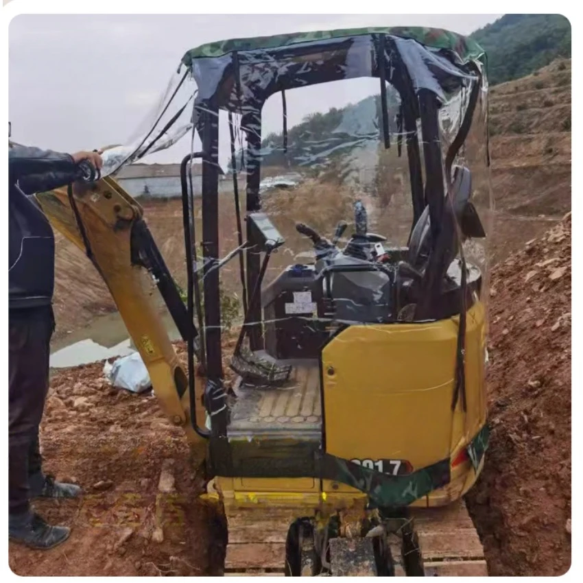 Чехол для мини-экскаватора теплый тент утолщенный ПВХ ветрозащитный фитинг