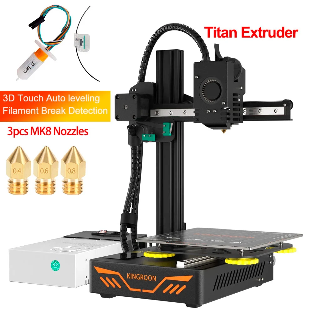 

KP3S 3D принтер FDM 3D принтер дешевый принтер 3D высокоточный портативный принтер KINGROON 180x180x180 мм 1,75 мм PLA