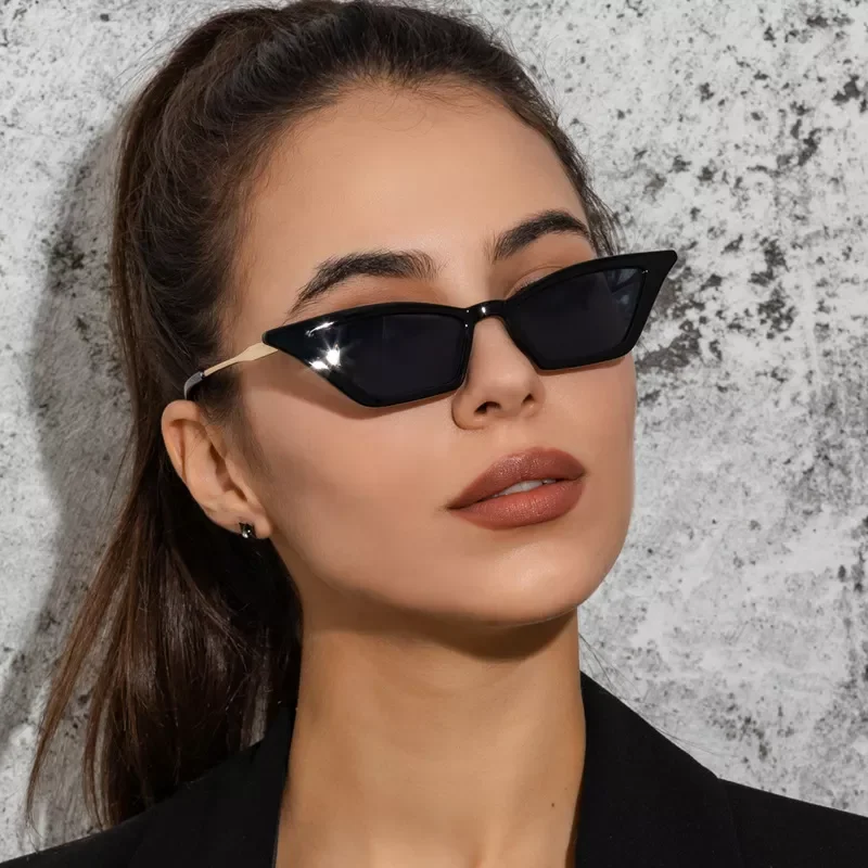 

Vintage Sexy Lady Cat Eye Sunglasses Women Fashion Cool Small Frame Hip Hop Sun Glasses For Female UV400