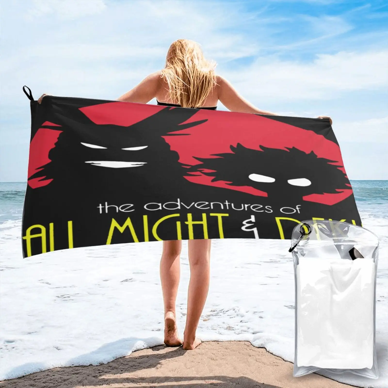 

My Hero Academic All Might Izuku Beach Towel Sauna For The Beach For Home Bathrobe Woman Towel Beach Towels Large Beach Towels