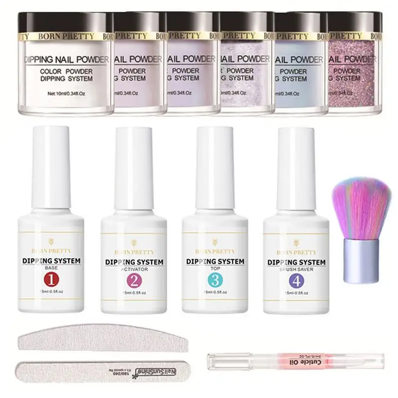 

Nail Dipping Powder Nail Dip Kit Quick Drying Dipping Powder Colors No Need Nail Lamp DIY Professional Nail Art Accessories
