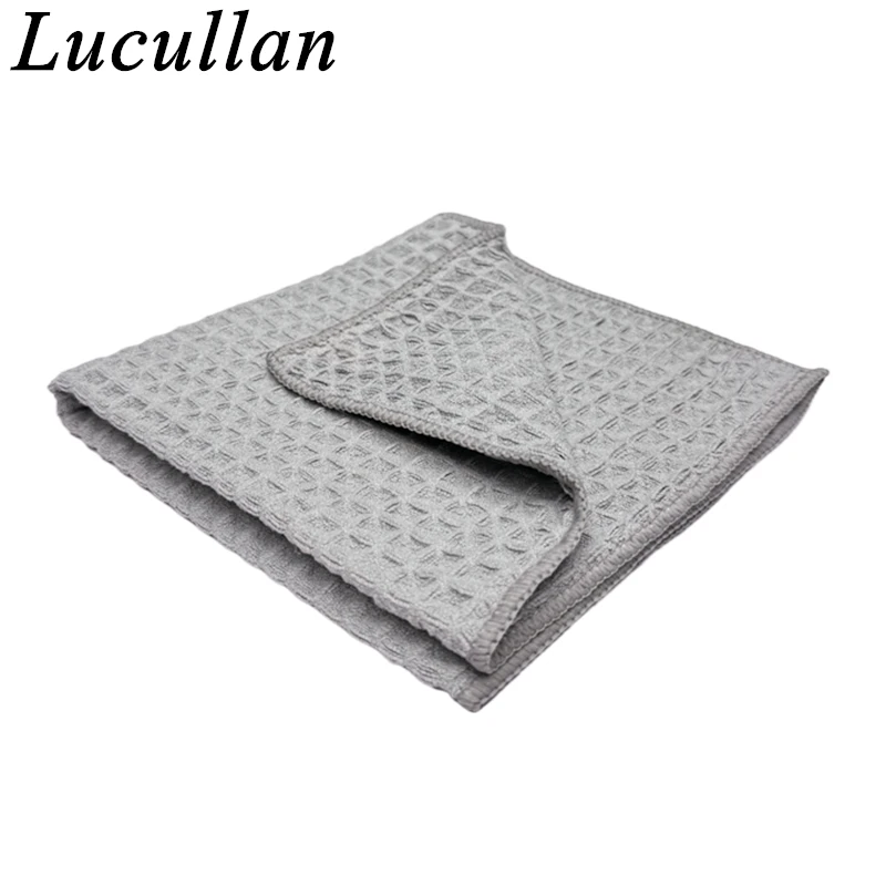 

Lucullan 40x40см 400GSM 3D полое сетчатое вафельное переплетение Сушильное полотенце из микрофибры