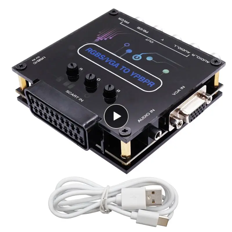 

Adjustadle Game Console Adapter 1080p Game Transcoder High Definition Compatible Game Console Component Converter Convenient
