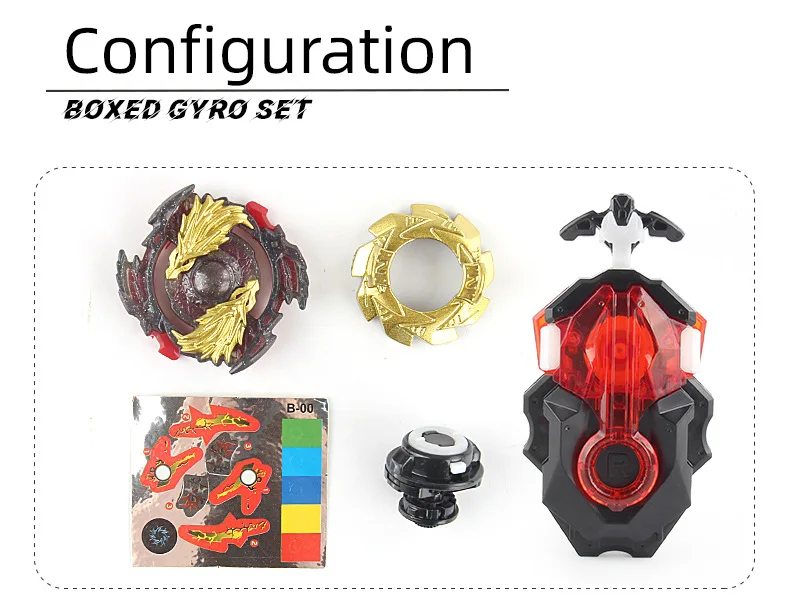Фото Набор пусковой установки Beyblade Burst B00 Cho-Z Lost Longinus.N.Sp Gold Dragon Ver. Спиннинг Top Spin Gyro B-00 для детей №2