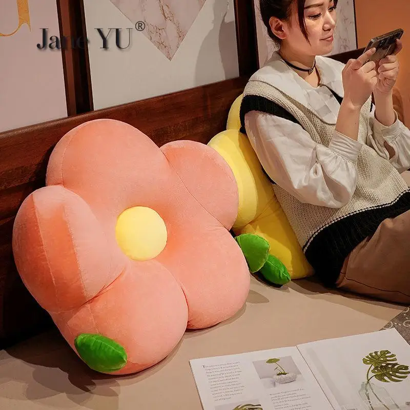 

JaneYU Bedside Soft Bag Large Backrest Sofa Cushion Dormitory Bed Flower Bed Pillow Waist Pillow Tatami Pillow