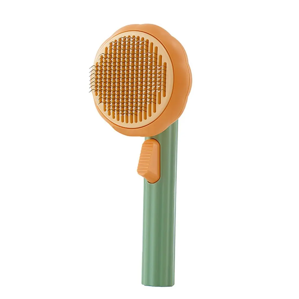 

Pet Pumpkin Brush Dog Cat Brush Needle Pet Hair Brush For Puppy Dog Self Cleaning Slicker Hair Remover Pets Grooming Tool