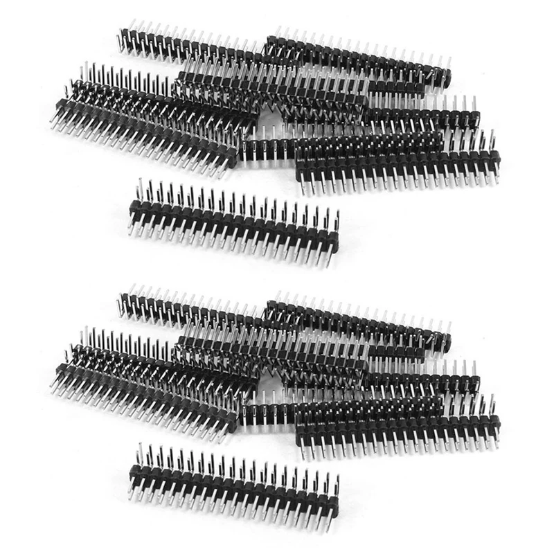 

20 Pcs 2.54Mm Pitch 2X20 40Pin Right Angle PCB Connector Pin Headers