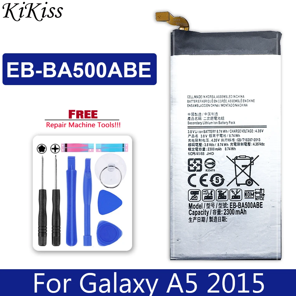 

EB-BA500ABE 2300mAh аккумулятор для Samsung Galaxy A5 2015 Edition A500 SM-A500F A500F A500K SM-A500FU A5000 A5009 номер отслеживания