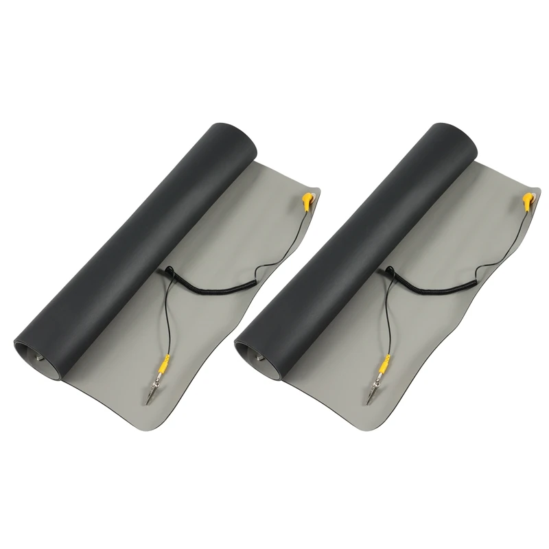 

Hot 2Pcs 700X500X2.0Mm Anti-Static Mat + Ground Wire + Anti-Static Wrist For Mobile Phone Computer Repair Anti-Static Mat