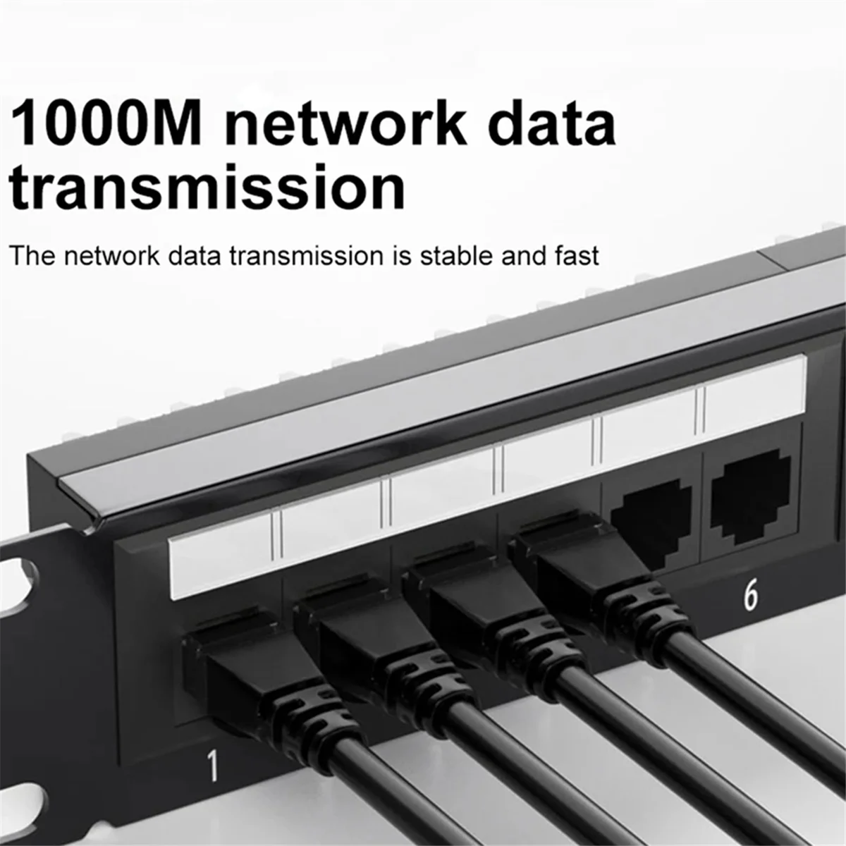 24-портовая патч-панель CAT6 UTP RJ45 19-дюймовый кабель 1U лицевая панель крепление в