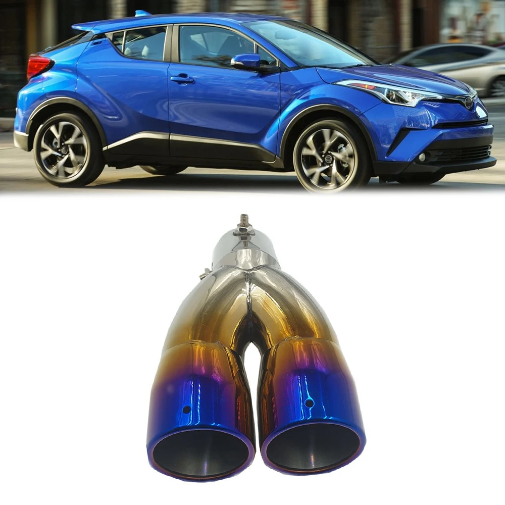 

Наконечник глушителя выхлопной трубы из нержавеющей стали для Toyota CHR 2017 2018 2019 2020