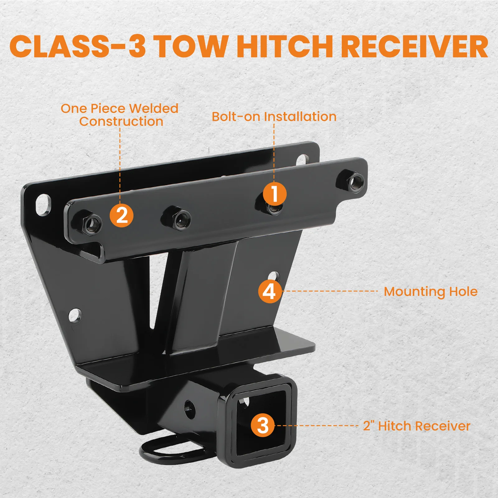 Сцепная тяга для прицепа Class 3 2 дюйма приемник сцепка 5000lb Jeep Commander 2006 2007 2008 2009 2010