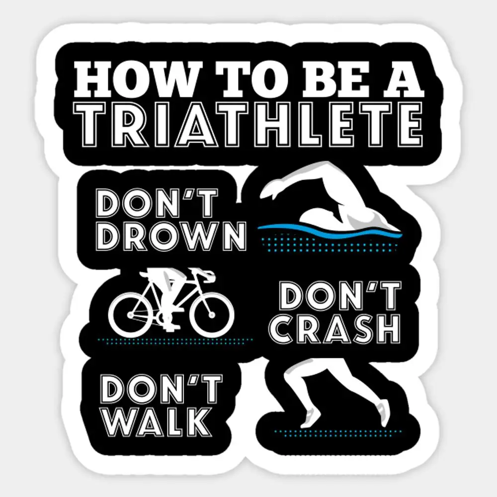 

Как быть Triathlete наклейка "Триатлон" для декора ноутбука, спальни, автомобиля, милый мультяшный модный чемодан