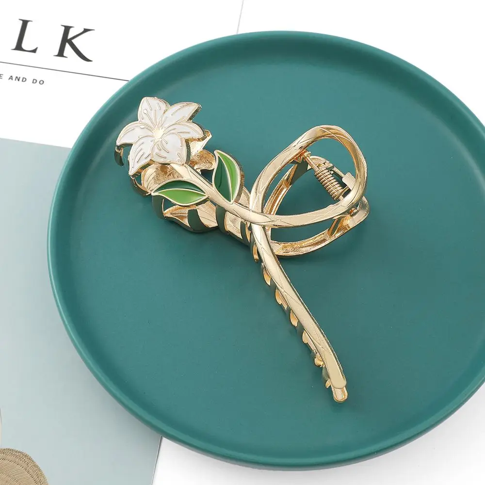 

Fairy Summer Cute Sweet Flower Lovely Korean Style Hair Claw Hair Accessories Female Shark Clip Hair Crab Clip