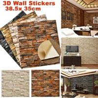 20PCS Foam 3D Wall Stickers Self Adhesive Panel Home Decor Living Room Bedroom Decoration Bathroom Brick Pattern Wallpaper