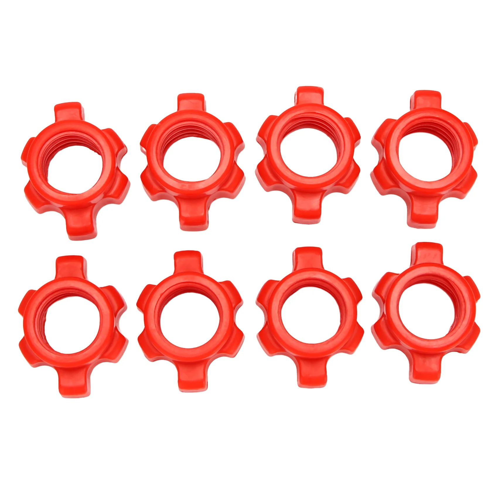 

8PCS Dumbbell Nut,Dumbbell Rod Nut, Collars for Barbells Training Sports Accessories