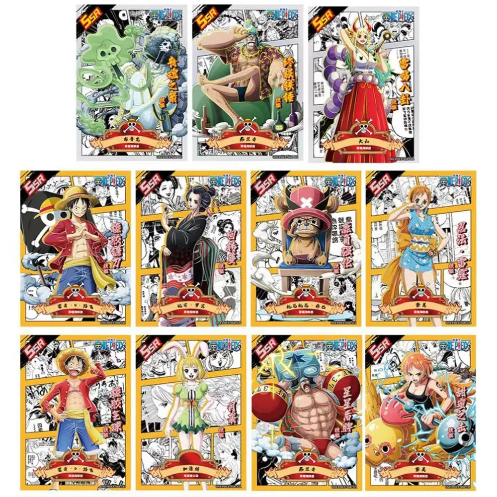 Коллекционная открытка ONE PIECE для детей молодежи Аниме Обезьяна D. Luffy ювелирные