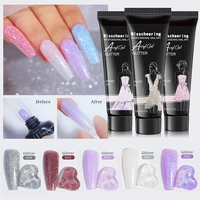 15ml glitter nail extension gel crystal acrylic nail glitter sequins uv extend gel soak off gel varnish manicure nail art