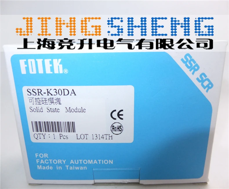 SSR-K30DA FOTEK Новый и оригинальный однофазный направляющий твердотельный релейный