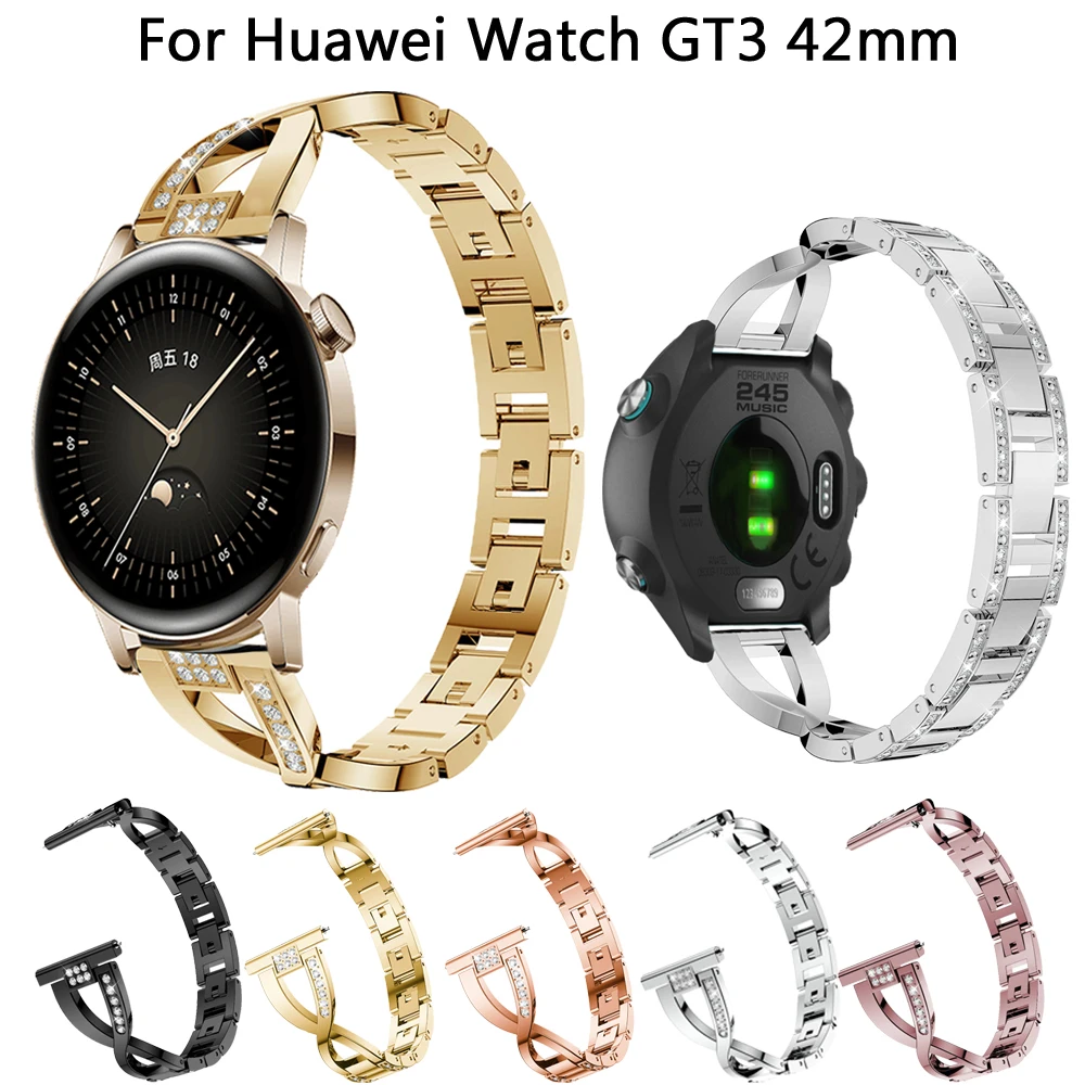 

For Huawei Watch GT3 GT2 42mm Smart Watch Stainless steel Strap Watchband 20mm Band Honor magic watch2 42mm Bracelet Replacement