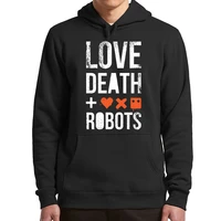 love death robots hoodie science fiction series animation short film sweatshirt novelty winter pullover clothing asian size