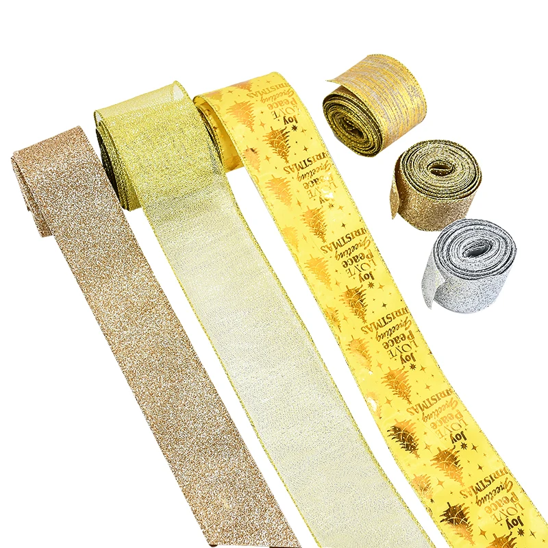 5 м/рулон блестящая рождественская лента натуральный джутовый рулон мешковины