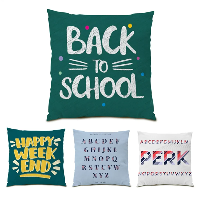 

Throw Pillows Mondern Letter Velvet Comfortable Geometric Color Round Office Home Decoration Accessories Cushion Cover Car E1201