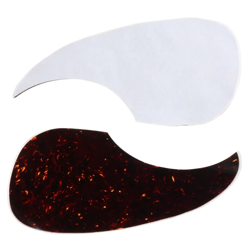 

Acoustic Guitar Pickguard Scratch Plate Black Tortoise Scratchplate SelfAdhesive