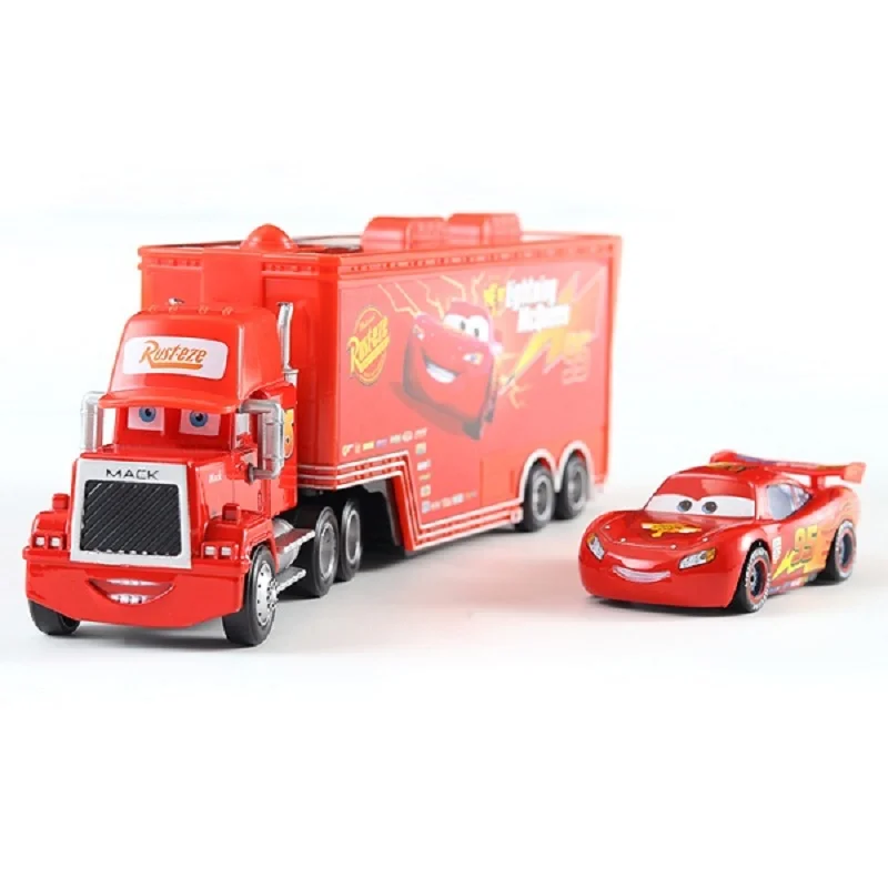 

Cars Disney Pixar Cars 2 Toys Mack Truck The King 1:55 Diecast Metal Alloy Modle Figures Toys No.95 Disney Cars 3