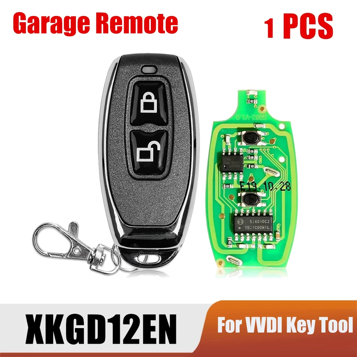 

For Xhorse XKGD12EN Universal Wire Garage Door Remote Key Fob 2 Buttons for VVDI Key Tool