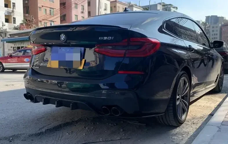 Фото Для BMW 6 серии GT G32 18-22 передний бампер из углеродного волокна, задний диффузор, разделители багажника, боковая юбка, спойлер, комплект кузова №4