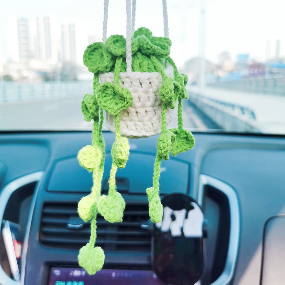 

Украшения ручной работы, вязаные крючком, автомобильные растения, суккуленты, украшения, интерьерные растения, милый подарок для женщин