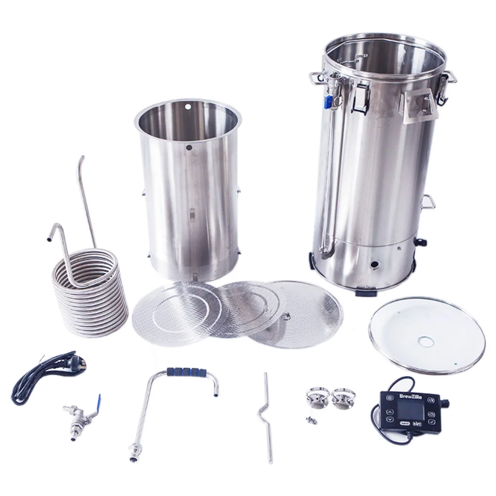 Keмпель 35L BrewZilla Gen 4-вогнутый котел с ложным дном (фильтр насоса) Пивоваренная модель (art.: 3920bebcbe55f) - 3920bebcbe55f