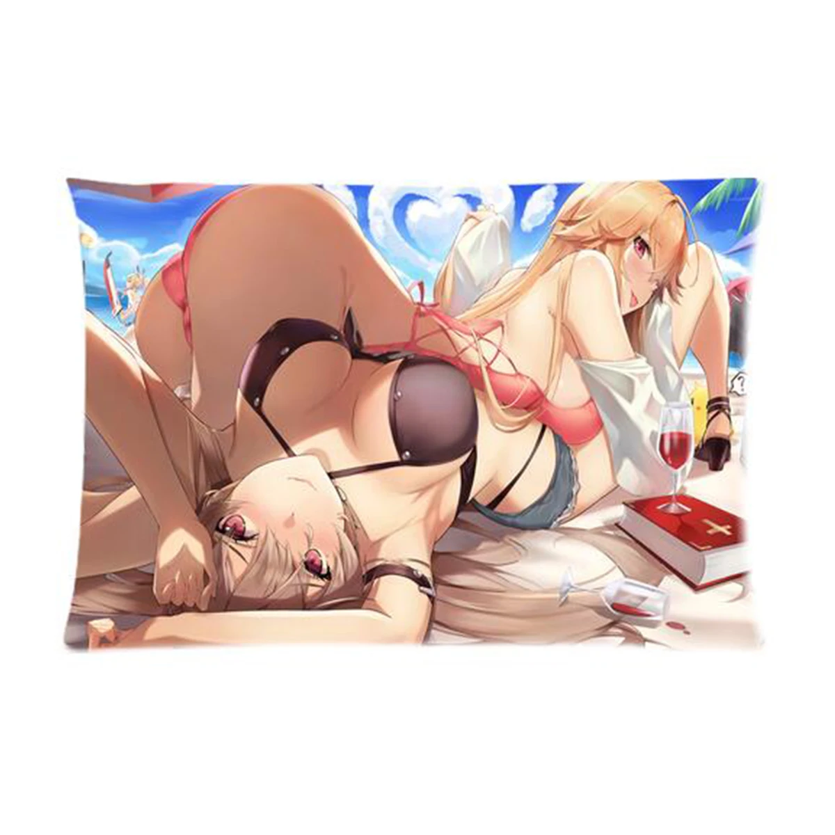 Аниме Amagi наволочка Akagi косплей ShinanoPillow Sham Tosa Bilan 2-сторонняя