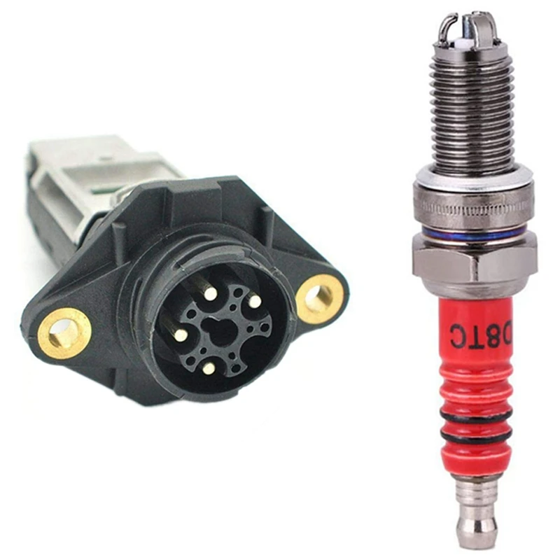 

1Pcs Mass Air Flow Sensor 0280217500 0280217501 0000940548 & 2 Pcs 3-Electrode Spark Plug D8Tc